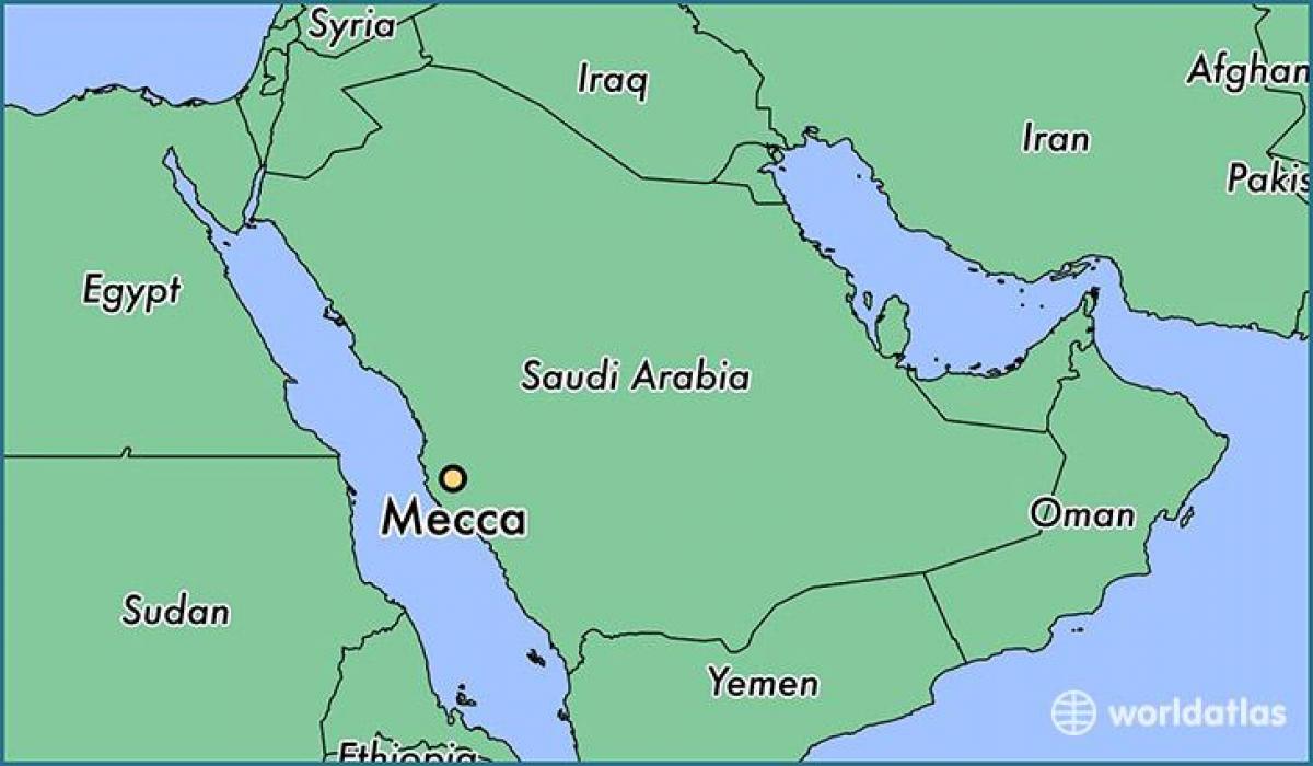 في مدينة مكة المكرمة الخريطة