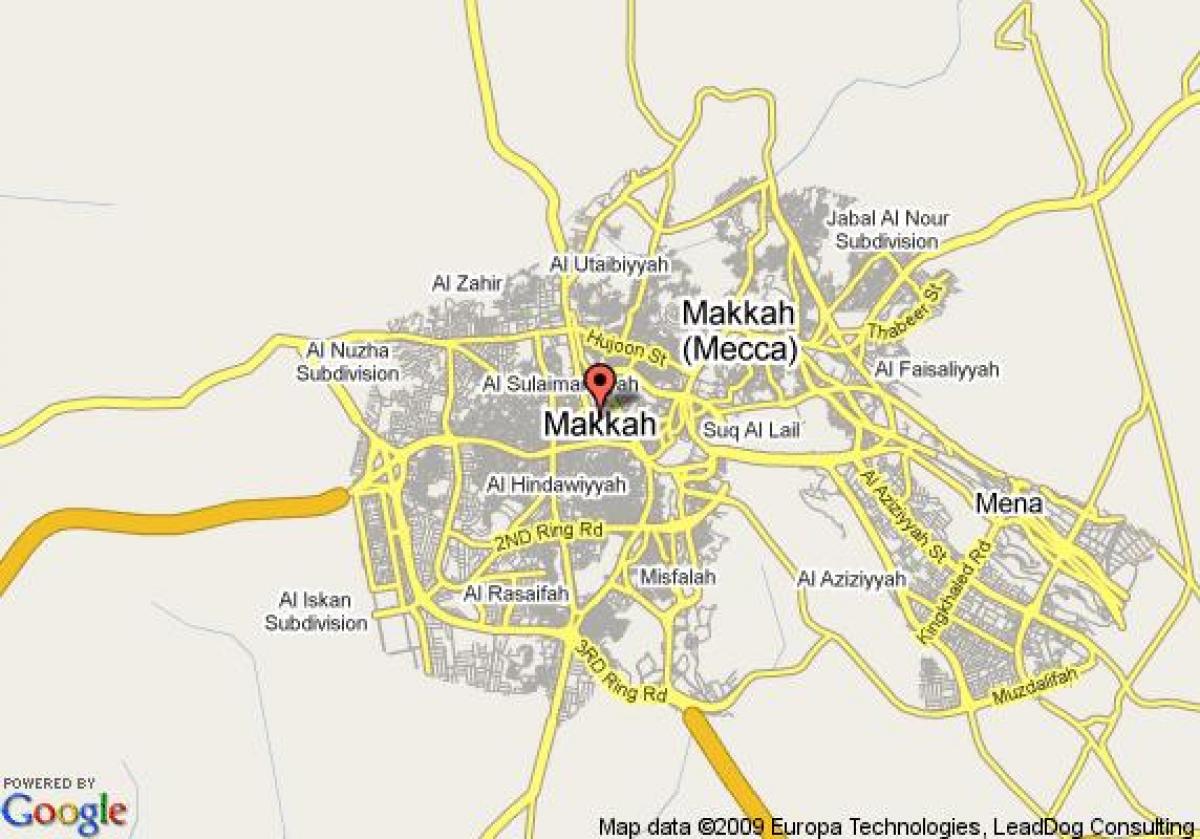 خريطة شارع مكة