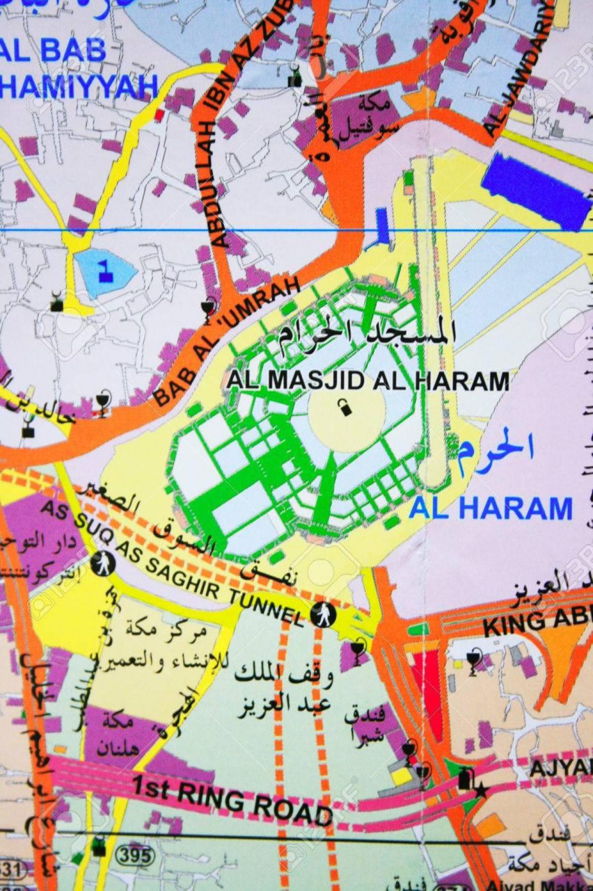 مكة المكرمة الحرم خريطة
