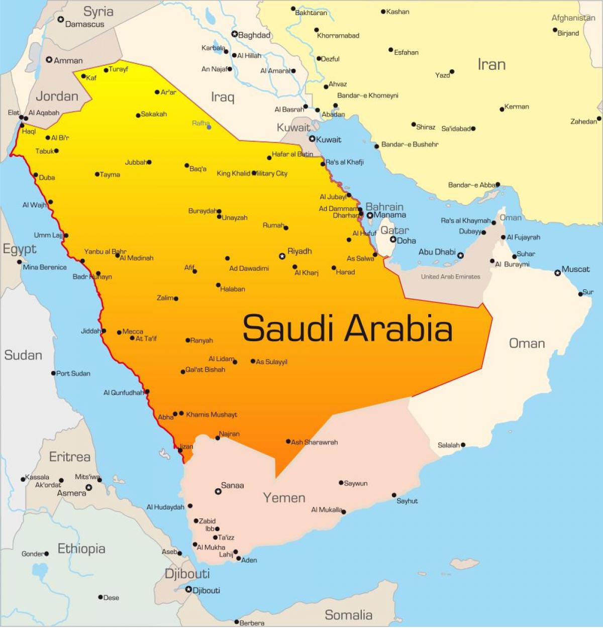 مكة المكرمة المملكة العربية السعودية خريطة