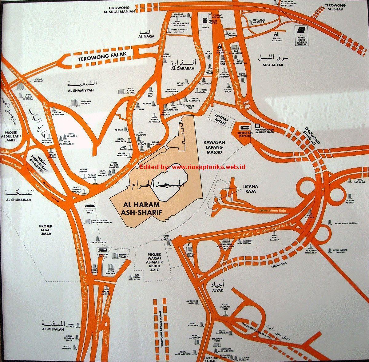 خريطة مكة المكرمة مكة المكرمة الخريطة