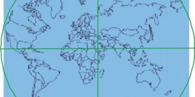 خريطة الكعبة هي مركز العالم 