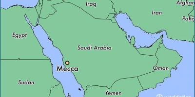 في مدينة مكة المكرمة الخريطة